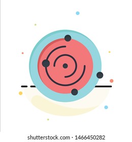 Space, Universe, Medical, Health Business Logo Template. Flat Color. Vector Icon Template background