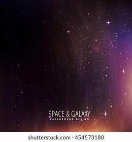 space and universe stars background