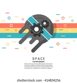 Space universe vector illustration