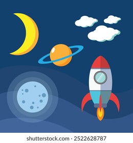 space vector art asset illustration