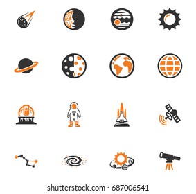 Space vector icons for user interface design