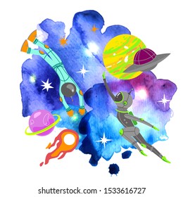 Space vector illustration. Space Galaxy n print could be used for textile,  yoga mat, phone case, t-shirt, etc