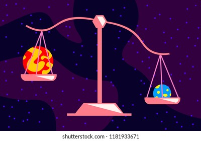 Space vector illustration. Planet series.
