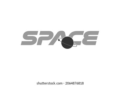 SPACE vector logo isolated on white background