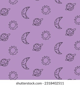 Space Vector Purple Simple Pattern Adobe Illustrator