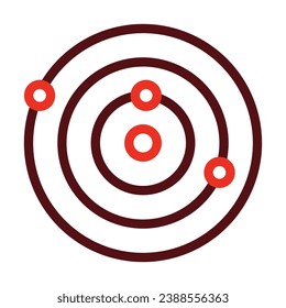 Space Vector Thick Line Two Color Icons For Personal And Commercial Use.
