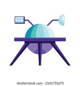 space vehicle ufo isolated icon
