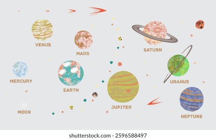 Space walldecoration prontable design wallpaper 