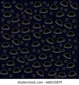 space wallpaper There are spaceship star and planet vector design