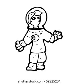 space woman cartoon