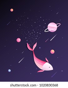 Space world illustration