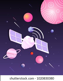 Space world illustration