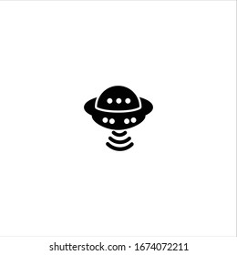 Spacecraft filled icon illustration- Vector