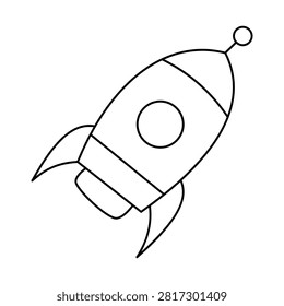 Spacecraft flying high in clear sky