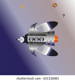 The spacecraft of the future explores a new planet .