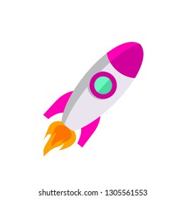 Spacecraft icon, Rocket icon - Vector