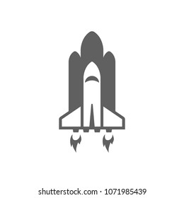 Spacecraft icon in trendy flat style isolated on white background. Symbol for your web site design, logo, app, UI. Vector illustration, EPS