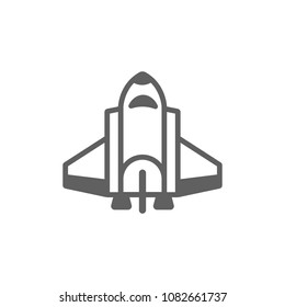 Spacecraft icon vector. Symbol for your web site design, logo, app, UI. Vector illustration, EPS