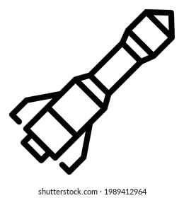 Spacecraft launch icon. Outline Spacecraft launch vector icon for web design isolated on white background