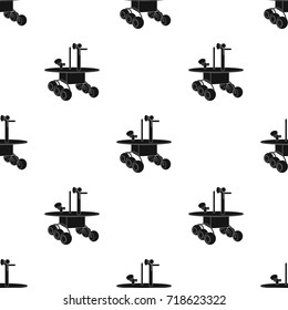 The spacecraft, Lunokhod. Space technology single icon in black style vector symbol, stock illustration web.