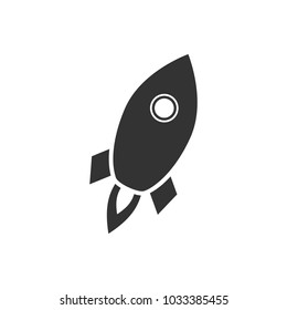 A spacecraft silhouette isolated on background illustration