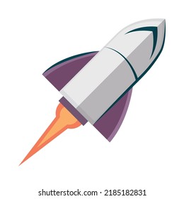 icono retro espacial de naves espaciales aislado
