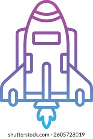 Spacecraft vector icon. Can be used for printing, mobile and web applications.