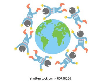 spaceman around the world