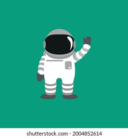 Spaceman Astronaut Vector Flat 
 Illustration