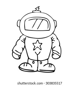 Spaceman cartoon