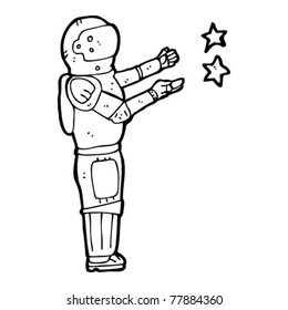 caricatura de espacial