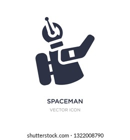 spaceman icon on white background. Simple element illustration from Astronomy concept. spaceman sign icon symbol design.