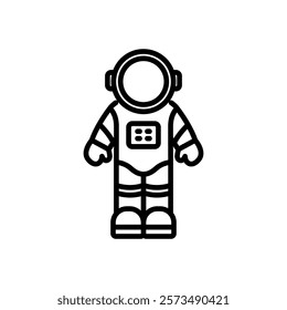 spaceman icon vector, line style icon