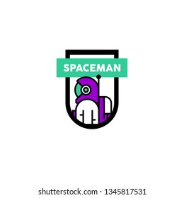 Spaceman Logo Design