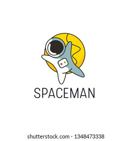 Spaceman Logo Design