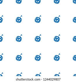 spaceman pattern repeat seamless on white background. Editable filled spaceman icons from success collection. flag on moon icon for web and mobile.