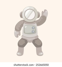 spaceman theme elements vector,eps