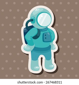 spaceman theme elements vector,eps