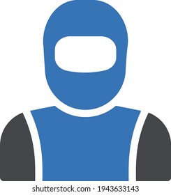 Farbsymbol der Spaceman-Vektorgrafik