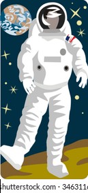 Spaceman vector illustration series. Check my portfolio for much more of this series as well as thousands of other great vector items.