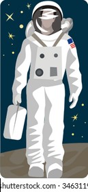 Spaceman vector illustration series. Check my portfolio for much more of this series as well as thousands of other great vector items.