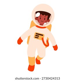 A spaceman, wearing a space suit