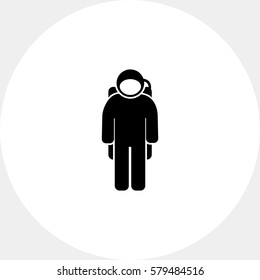 Spaceman Wearing Spacesuit Icon