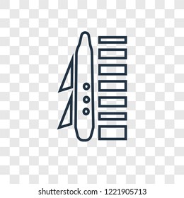 Spaceport concept vector linear icon isolated on transparent background, Spaceport concept transparency concept in outline style