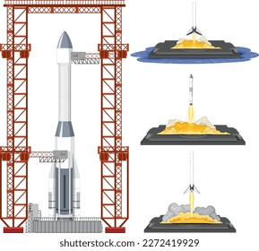 Spaceport Launching Area Design illustration