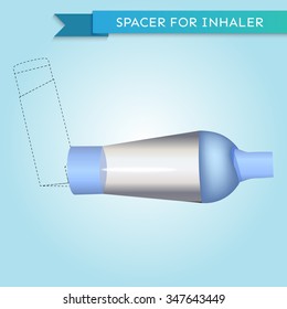 Spacer For Inhaler In Vector