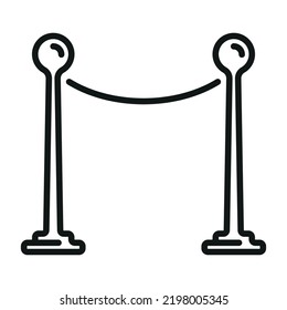 Spacer Post Icon - Editable stroke
