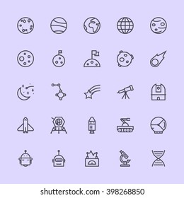 Spaces & Science Icons