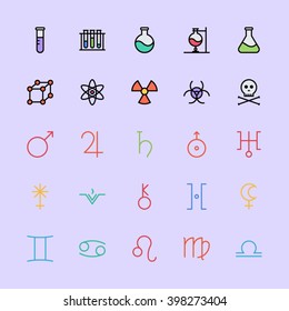 Spaces & Science Icons