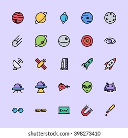 Spaces & Science Icons